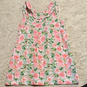 Mud Pie Pink and Green Floral Dress